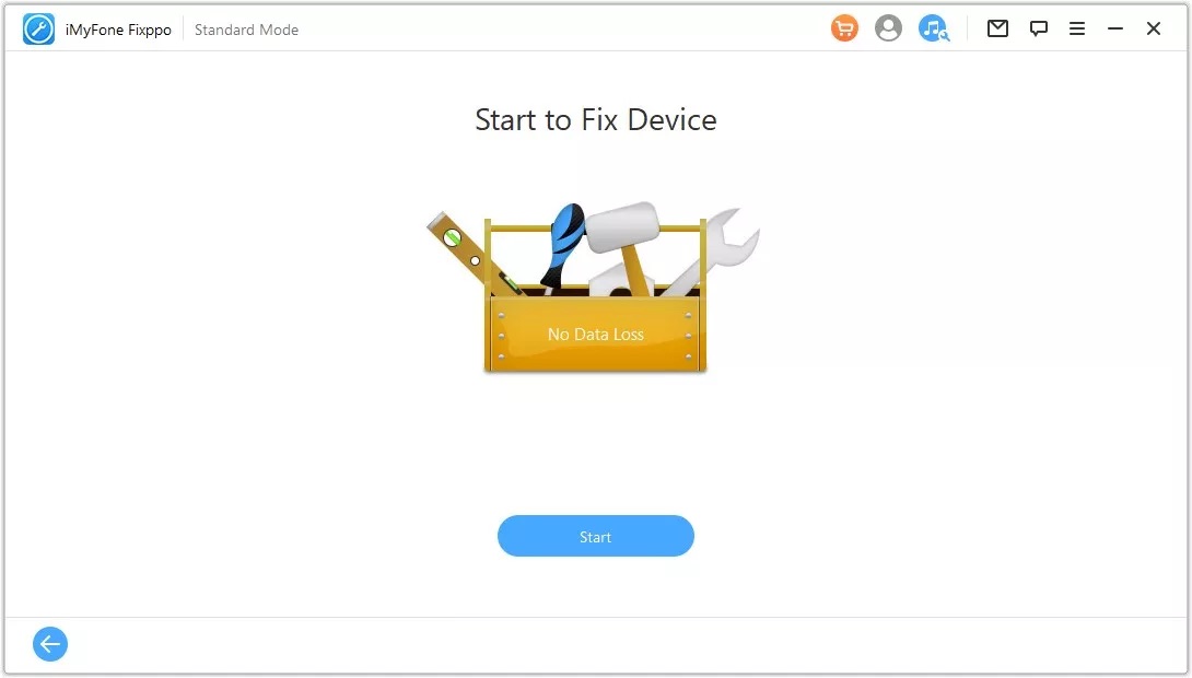 fix ios 16 black screen issue using iMyFone Fixppo