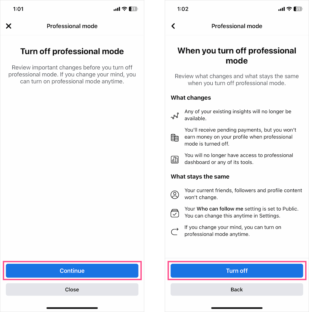 How To Turn Off Professional Mode On Facebook 2024 