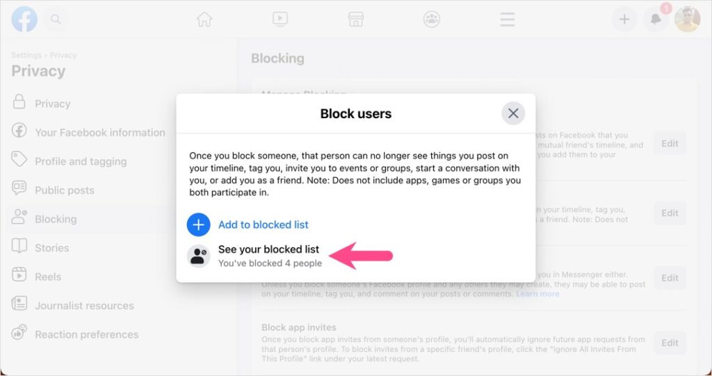 how to see blocked list on iphone 13