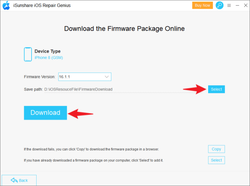 download ios firmware package
