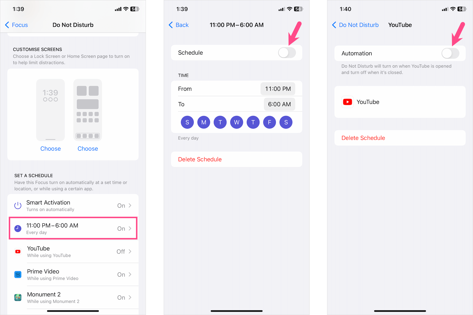 how to disable do not disturb schedule on iphone 14