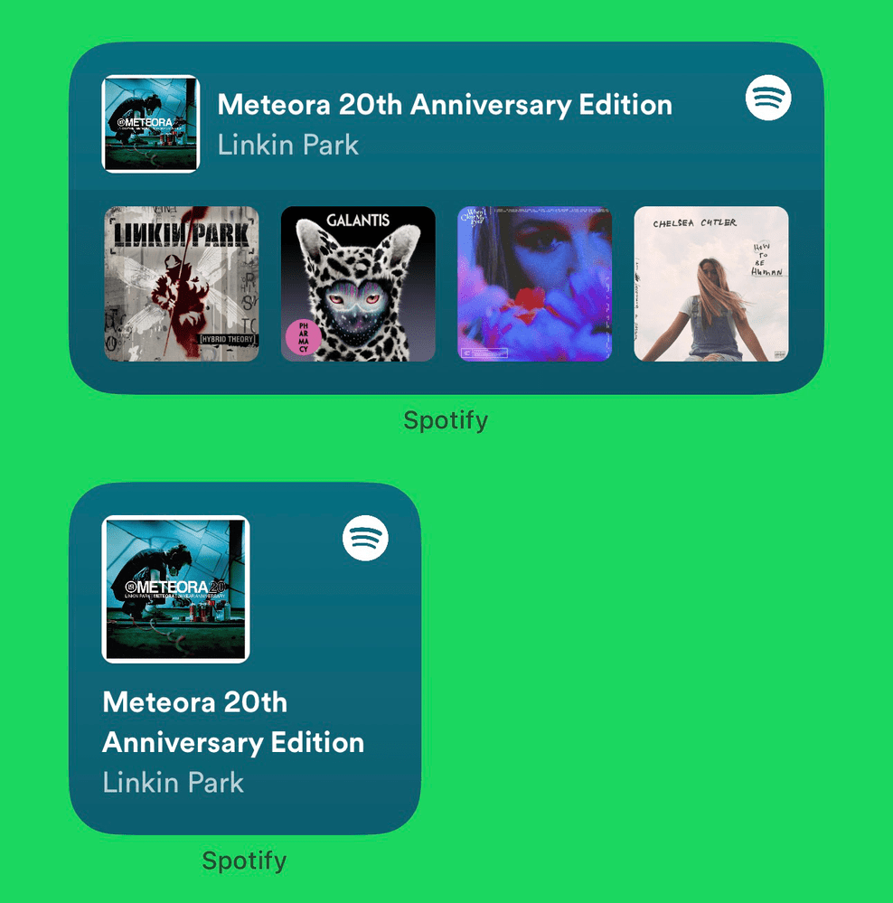 Spotify widgets for iphone home screen