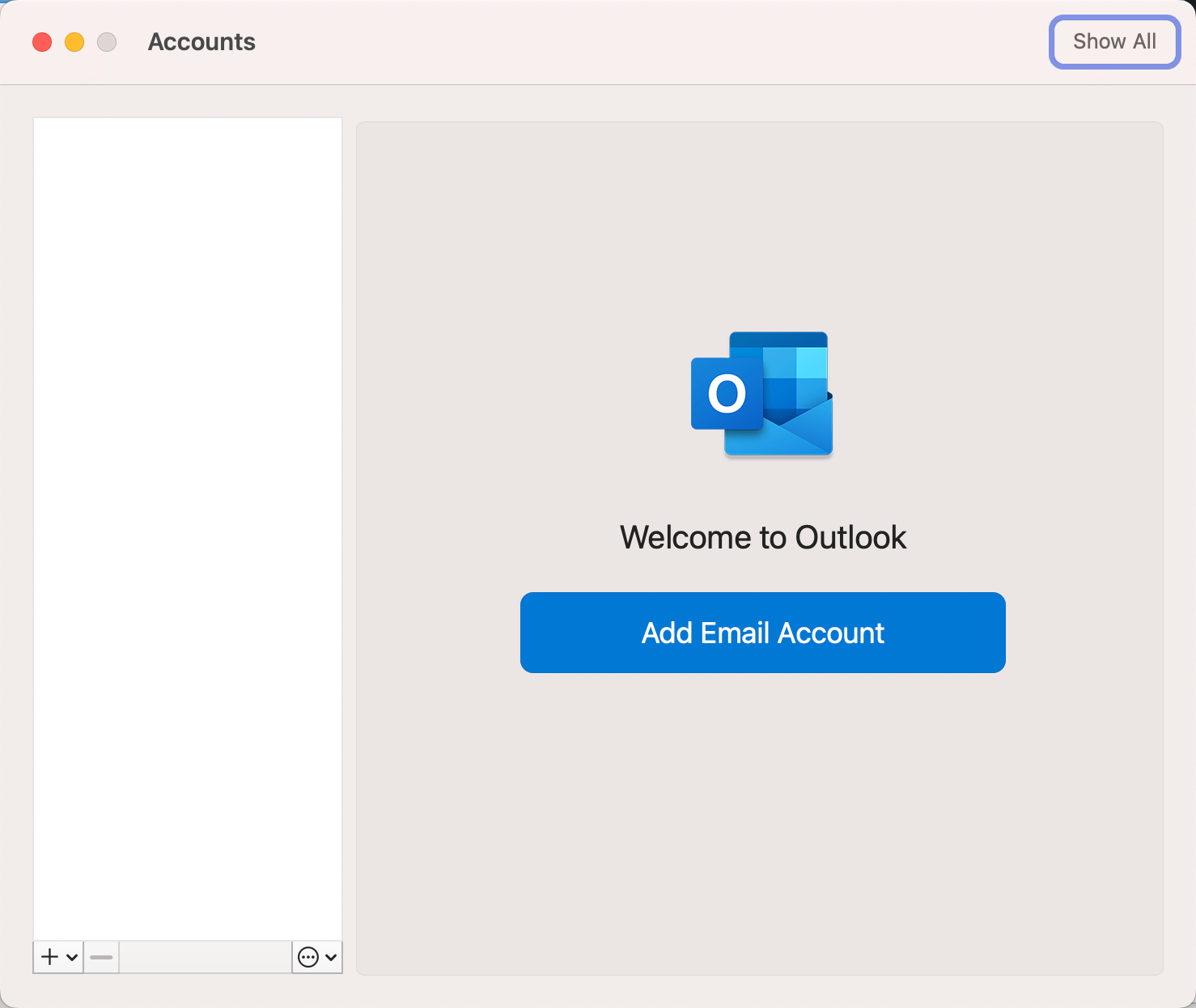 add email account in MS Outlook