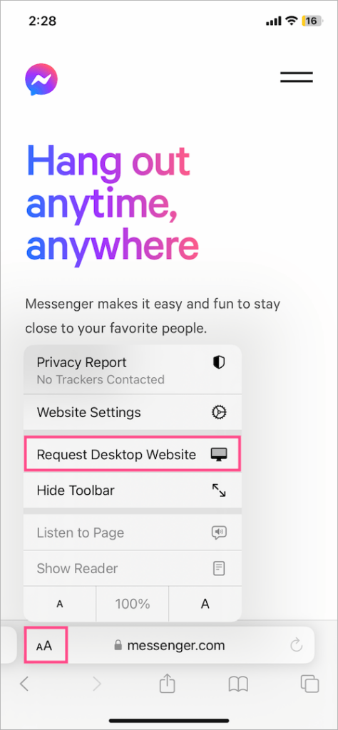 how to delete my messenger chat history