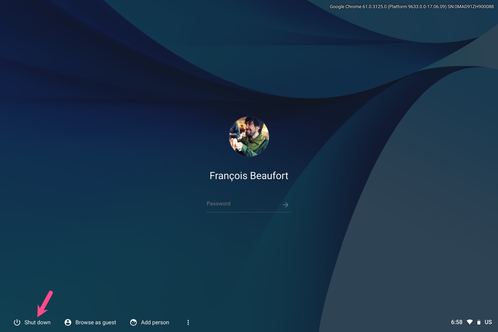 how to turn off your Chromebook without pressing the power button