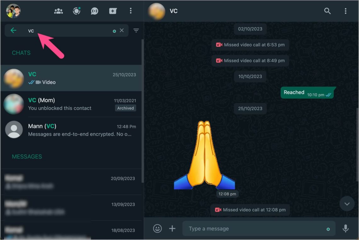 how to open locked message in whatsapp