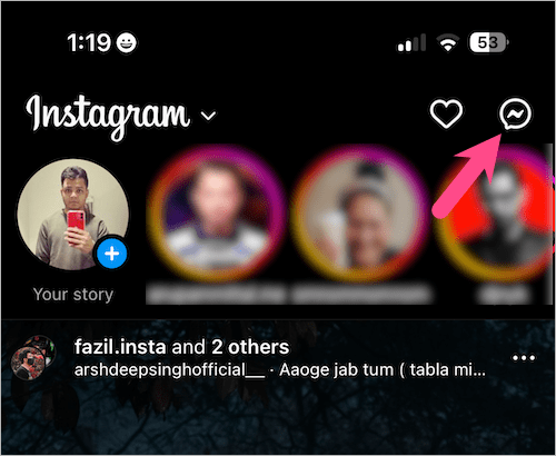 how to open instagram messenger