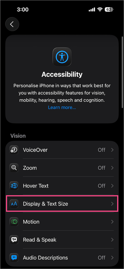 how to disable liquid glass design on ios 26