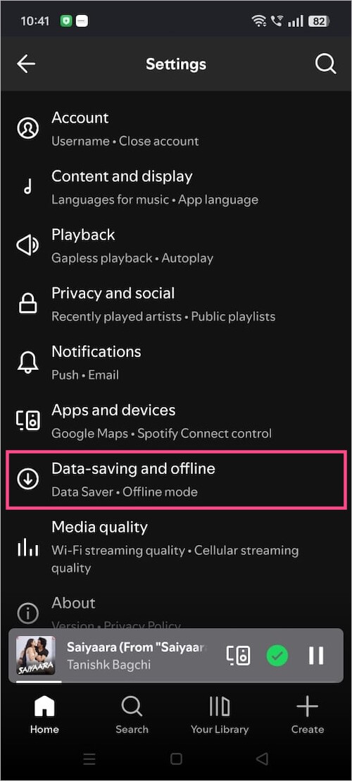how to go back online on spotify mobile