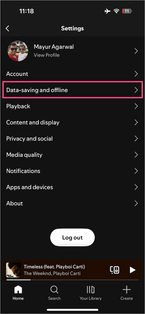 go online on spotify on iphone