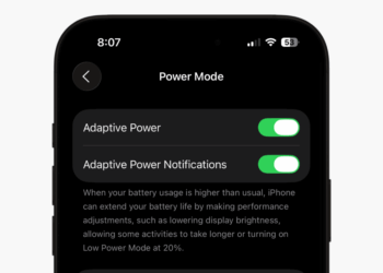 adaptive power settings in ios 26