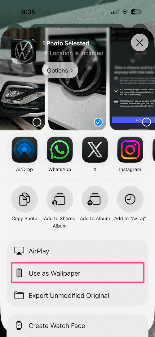 how to apply wallpaper on iphone