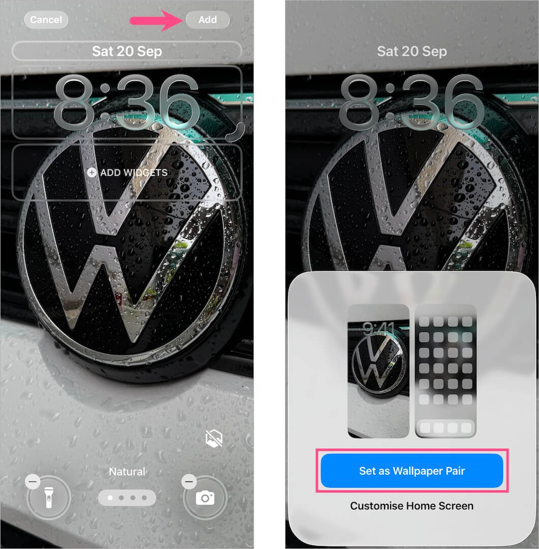 how to make a picture fit your Lock Screen on iPhone