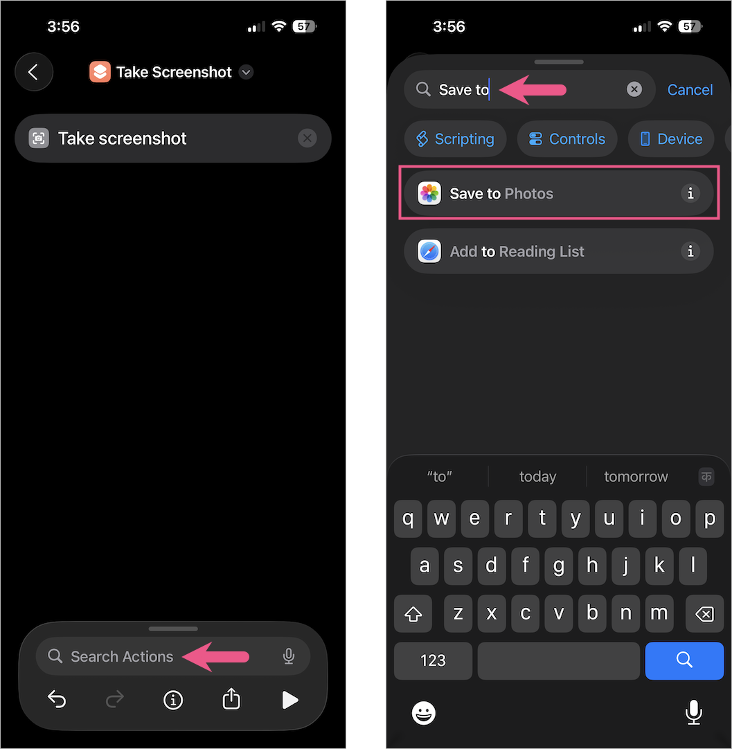 screenshot on iphone 17 pro max without power button