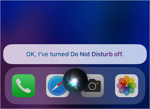 how to turn off dnd on iPhone 17 or iPhone 16 using Siri