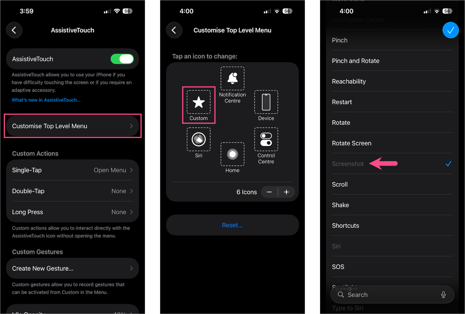 how to take screenshot on iphone air without buttons