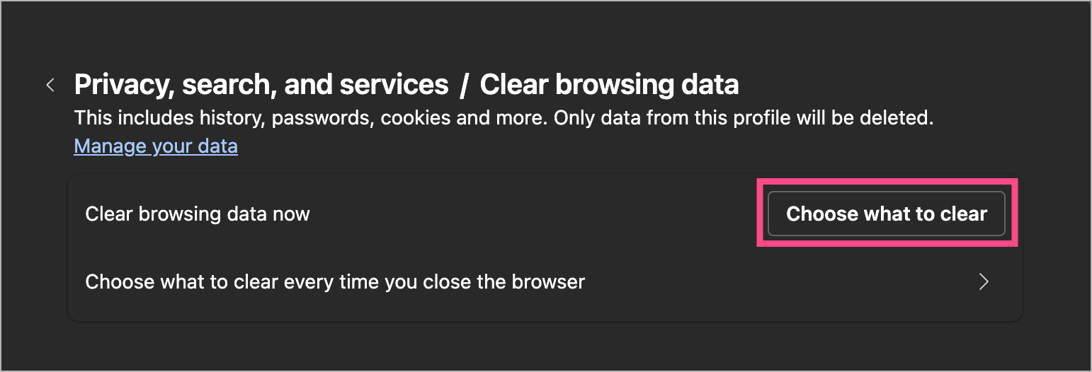how to delete all saved passwords in microsoft edge browser