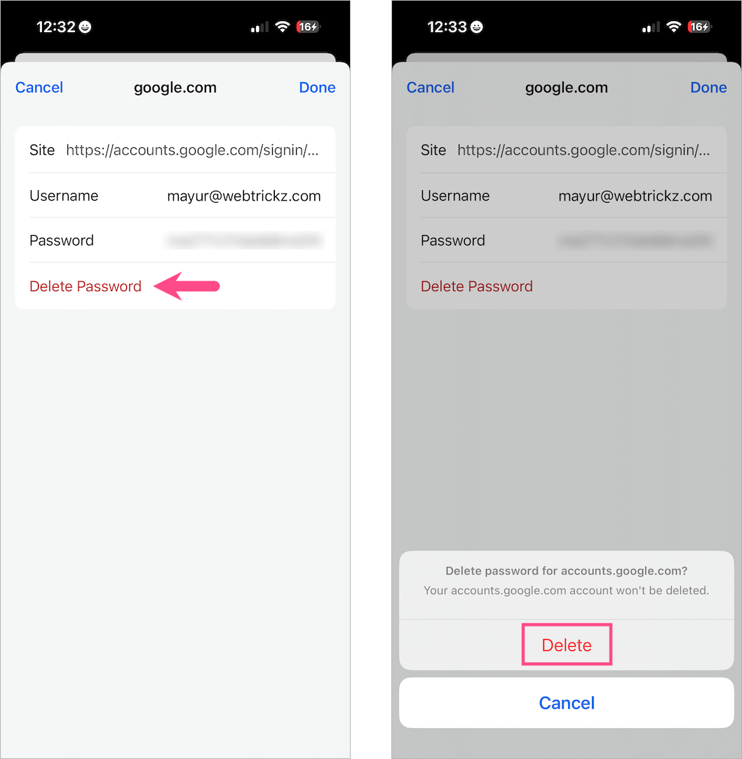 how to remove passwords saved in edge