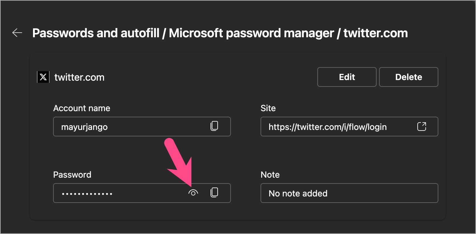 how to see saved passwords in edge on windows and mac