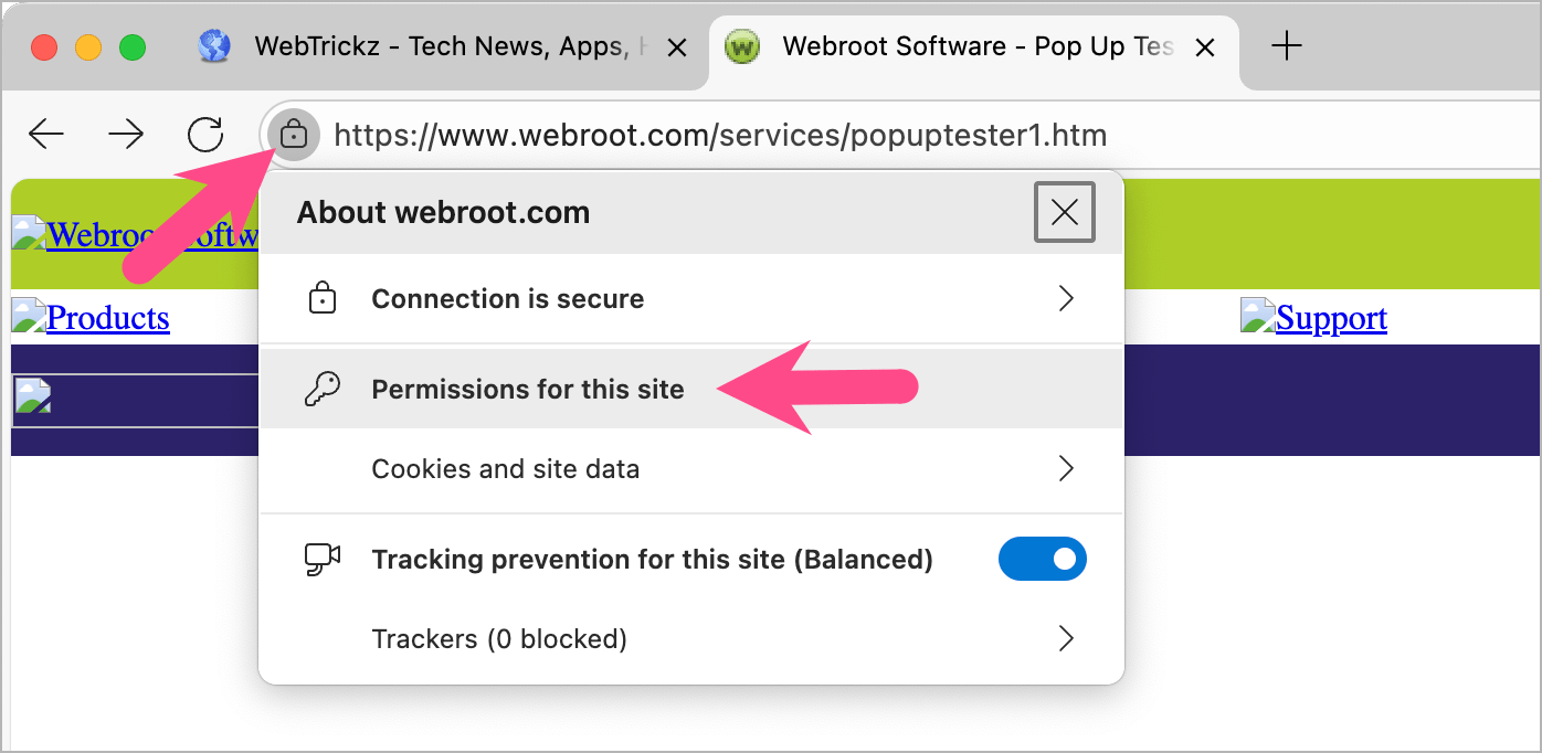 how to turn off pop-ups in microsoft edge
