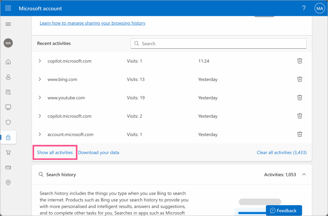 How to Clear or Delete Copilot History in Edge on Windows 11/10