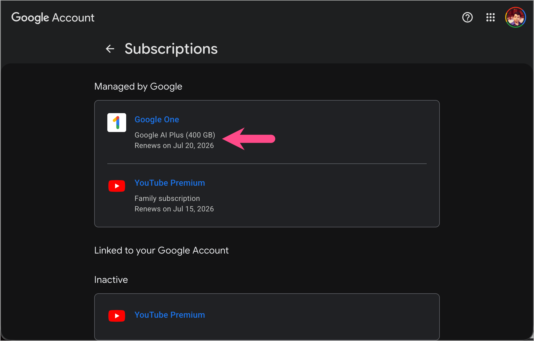 cancel google gemini advanced plan using google account