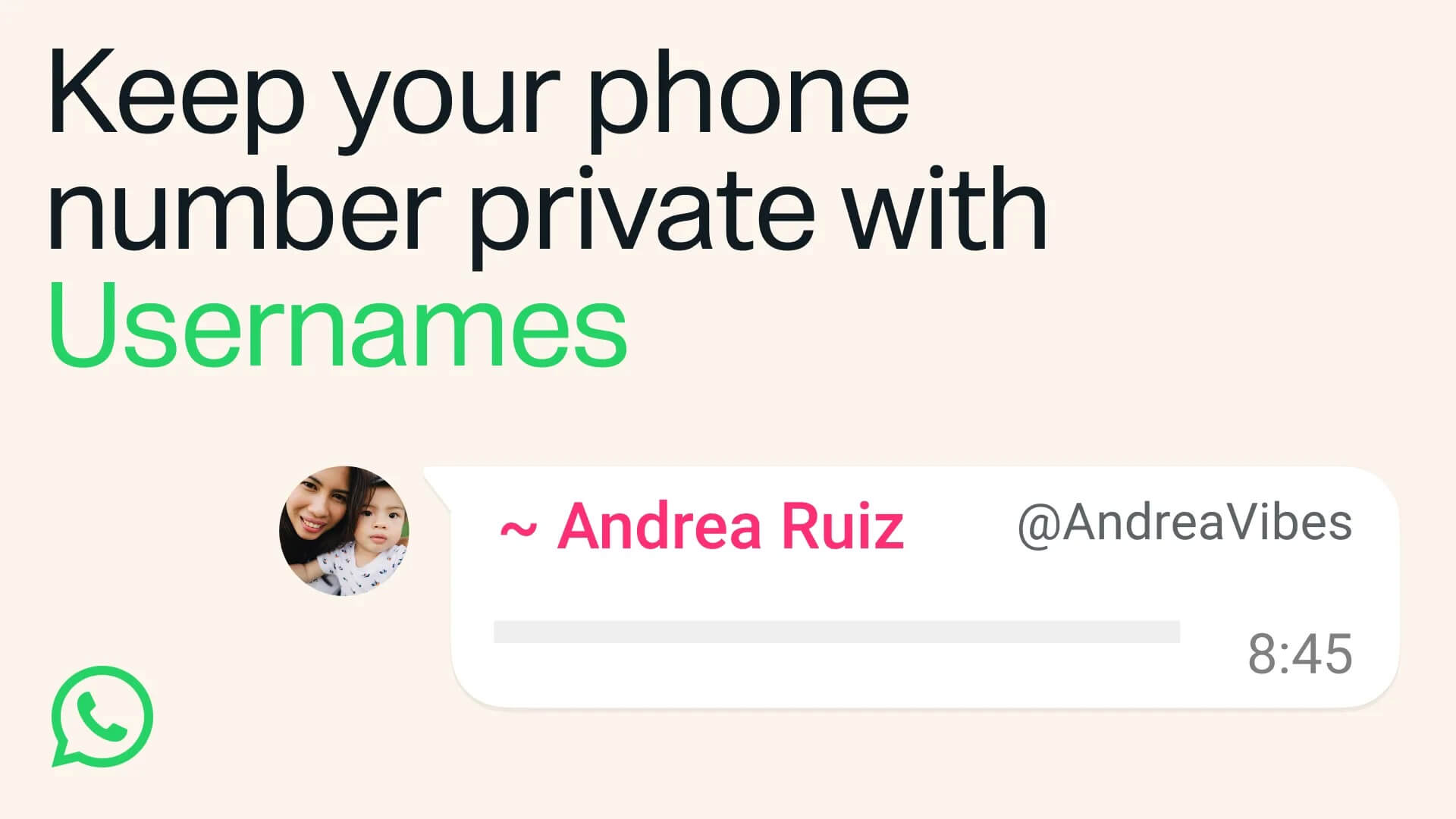 get your whatsapp username now