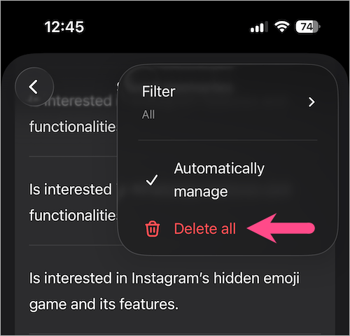 how to delete all memories from your chatgpt account