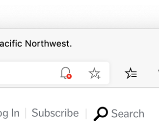 quiet notification request in microsoft edge address bar