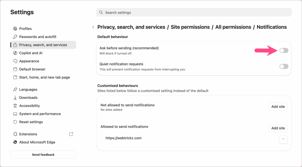How to Turn Off Notifications in Microsoft Edge (2026 Guide)