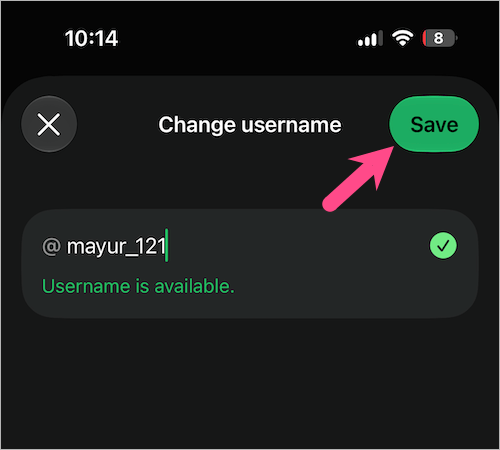 how to change your whatsapp username
