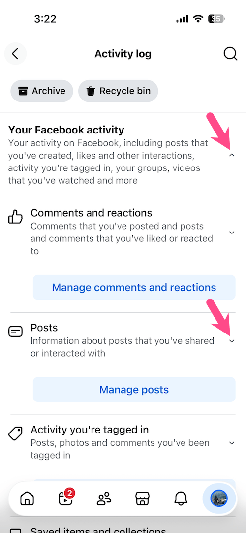 how to delete reels you watched on Facebook