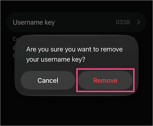 how to remove your whatsapp username key on iphone and android