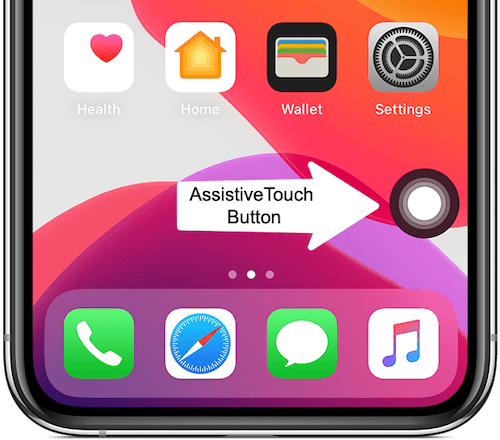 take screenshot on iphone 18 pro using assistive touch