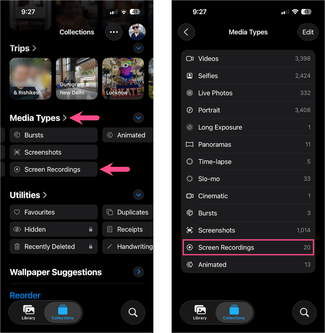 Find saved screen recordings on iPhone 18 Pro