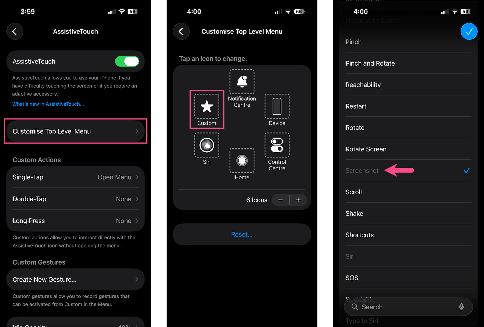 take screenshot on iphone 18 pro without buttons