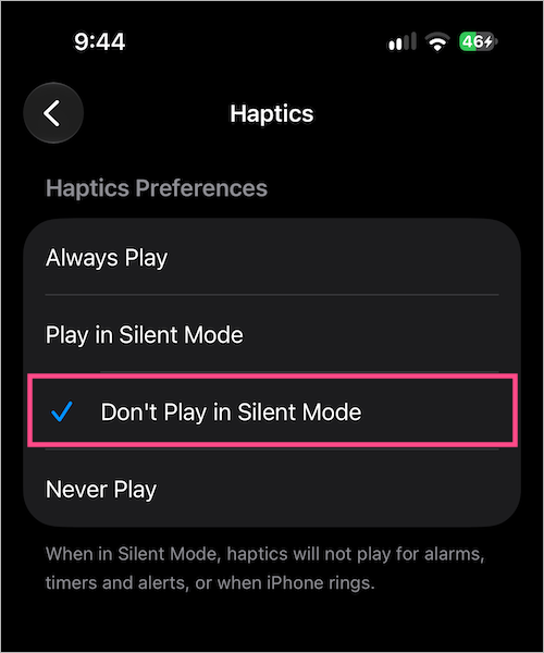 Turn off vibration in Silent Mode on iPhone 18 Pro