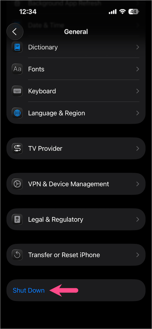 Shut down an iPhone Duo without buttons